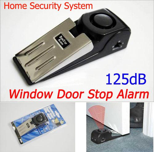 Super Window Door Stop Alarm 3-Mode Home Security System Anti-Theft Burglar Alarm Battery Powered Free shipping