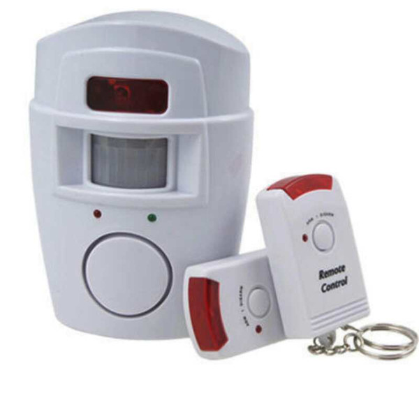 Wireless PIR Motion Sensor Alarm burglar alarm motion system 2 Remote Controls Home Security Shed Garage