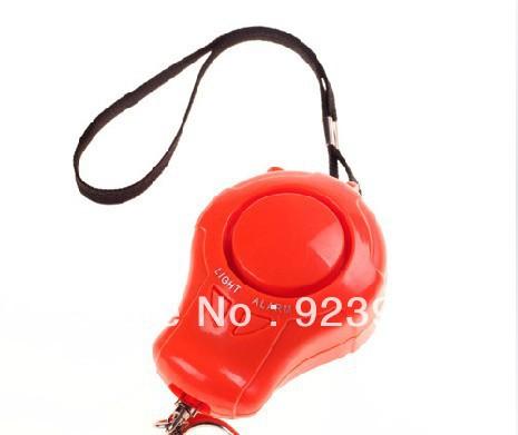 Loud sound and good quality self defense device mini alarm with LED light portable security alarm