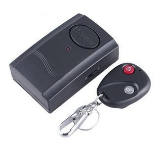 Free shipping 5 Pieces/Lot Wireless Remote Control Vibration Alarm for Door Window Black Colour