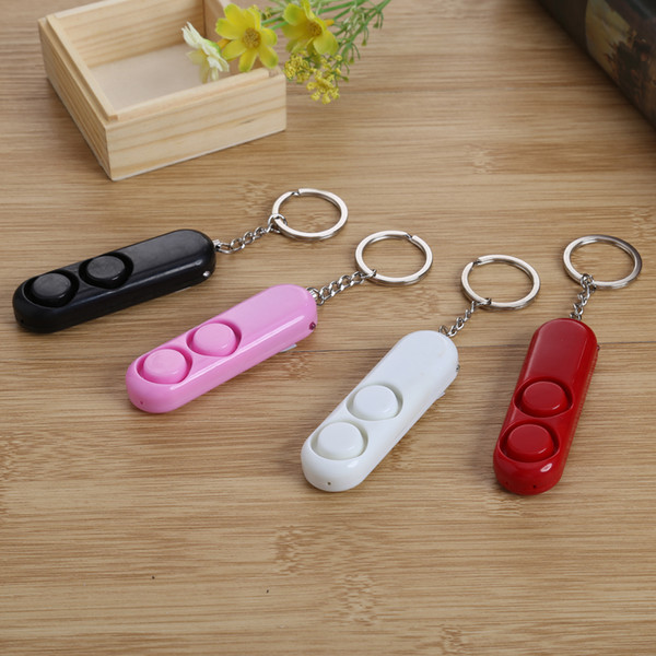 Wholesale- Anti-rape Device Alarm Loud Alert Attack Panic Keychain Safety Personal Security Anti-Lost Alarm Tracker Key Alarm Key