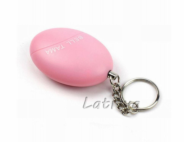 colorful portable 120db Personal alarm bell tama lost Anti Theft Alarm Safety Security Panic Keyring