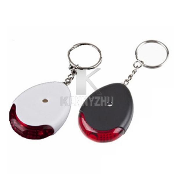 LED Light Whistle Sound Voice Control Alarm Key Chain Keychain Finder