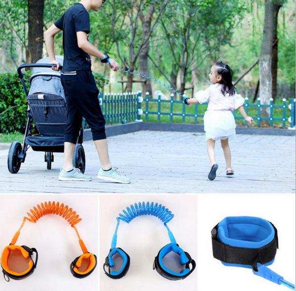 Length 1.5m Kids Baby Safety Walking Harness Anti-lost Strap Wrist Leash Children Hand Belt Rope 2019 New Fashion Anti-Lost Alarm Belt DHL