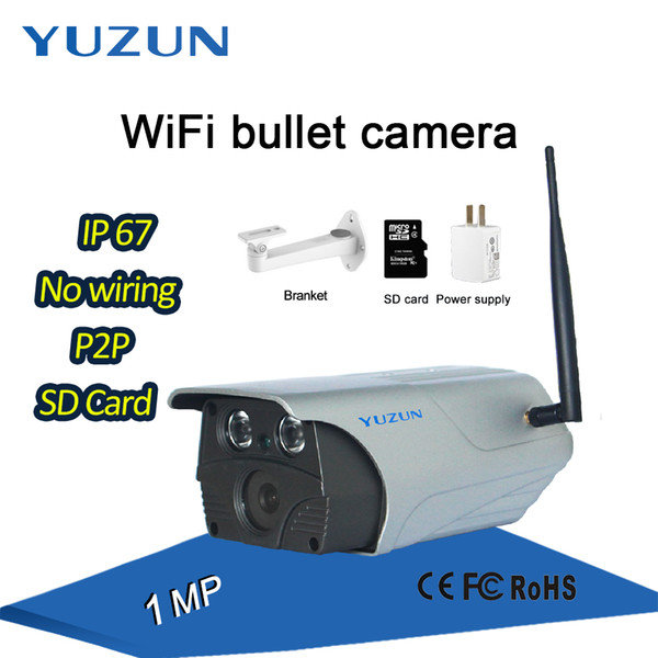 720P P2P night vision wifi access point outdoor security metal can be soaked in water cctv wireless camera bullet monitor IP67 waterproof