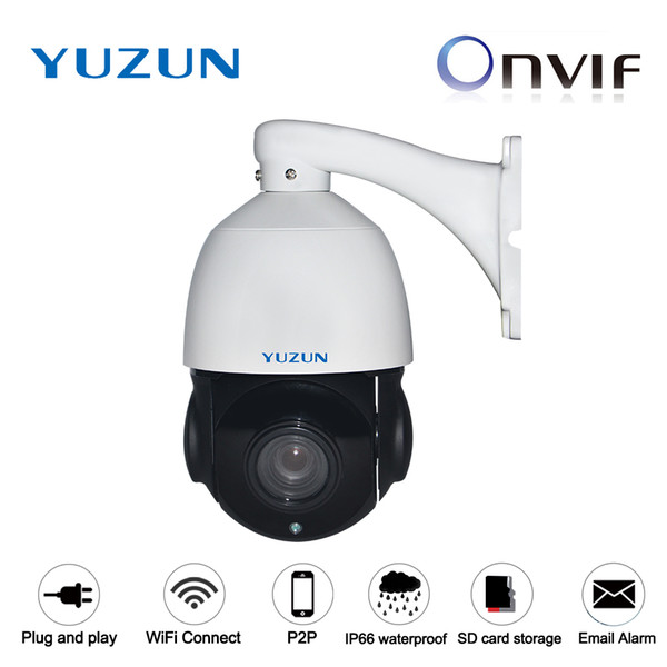 960P 1080P own wifi speed dome ptz camera P2P night vision motion detective IP66 waterproof outdoor wireless cctv video IP 4X zoom camera