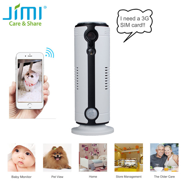 100% Original Factory !Jimi 3g Home Security Wireless IP camera with Live Streaming Video and Motion Detection.