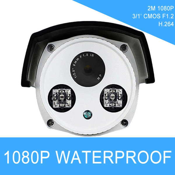 Smart Home CMOS 1/3' 3.6mm 4mm 6mm 8mm lens waterproof ICR 1080p camera 2M network camera H.264 12V2A