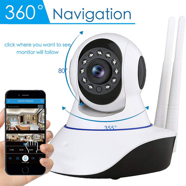 Cloud Storage WiFi IP Camera Premium Webcam Phone Remote Office Night Cam U.S Plug