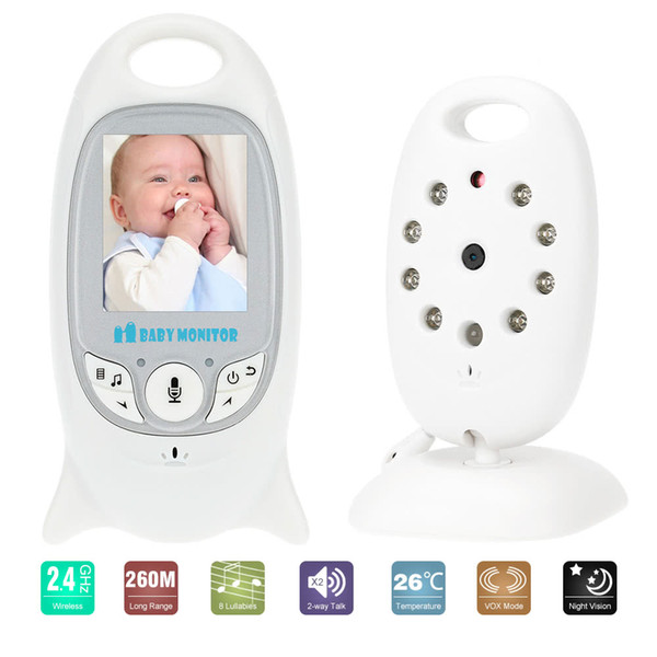 S395-EU 2.0in LCD 2.4GHz Wireless with 8IR LED Two-way Talk 8 Lullabies Temperature Monitor VOX Mode