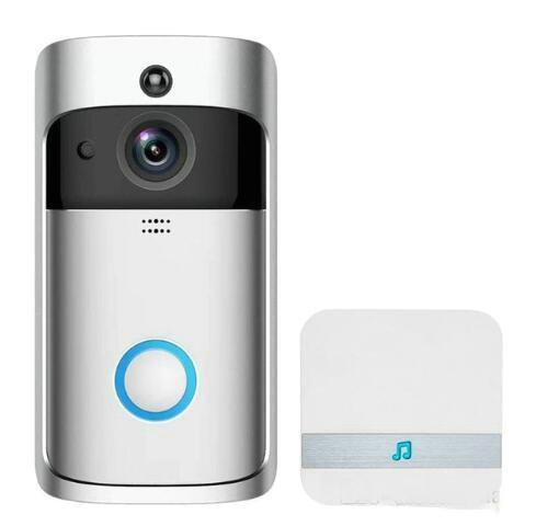 Smart Video Doorbell 3 Real-Time 720P HD Video Wifi Camera Two-Way Audio Night Vision App Control V2 Wi-Fi Enabled Doorbell