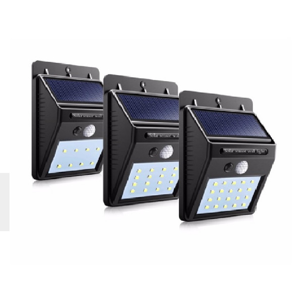 8 / 16 / 20 LED Solar light Powered Panel Waterproof PIR Motion Sensor Wall lamp Yard Fence Outdoor Path Street Garden lighting