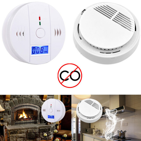 Smoke Alarm/LCD CO Carbon Monoxide Detector Poisoning Gas Warning Sensor Monitor