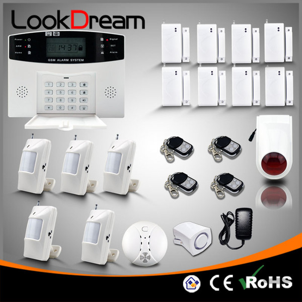 Update Wireless Home Burglar Alarm Systems Electronic House GSM Security Alert Autodialer SMS Voice By DHL