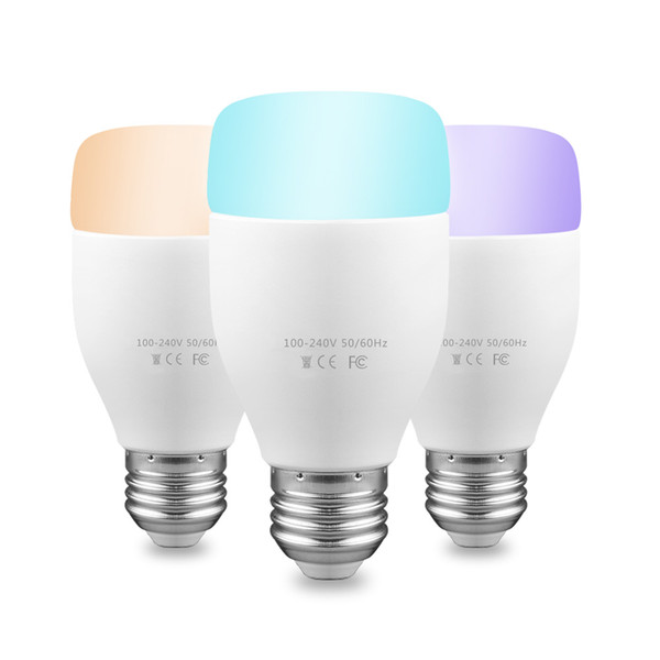 WiFi Smart Bulb For Alexa Voice Control 7W E27 B22 RGB LED Bulb For Android iOS Smartphone