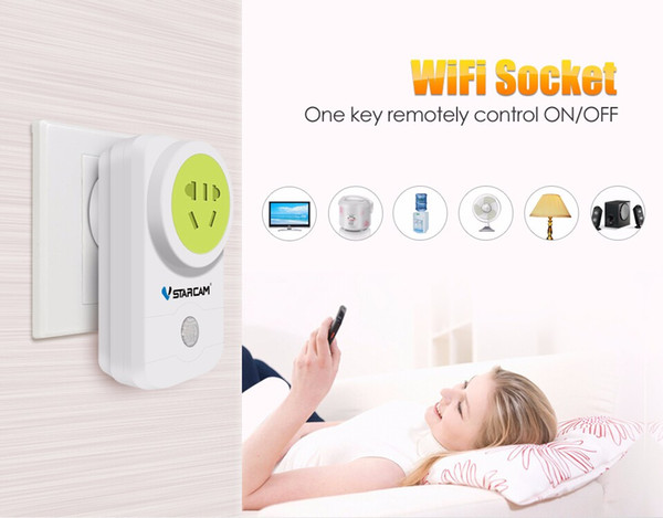 VStarcam WF830 WIFI Power Socket Plug Smart Socket Wall Plug Wireless Control by IOS Android Cell Phone Smart Home Automation