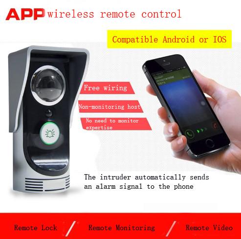 WiFi video Doorbell phone remote unlock remote control waterproof Intelligent human body recognition Project Villa doorbell hot explosion