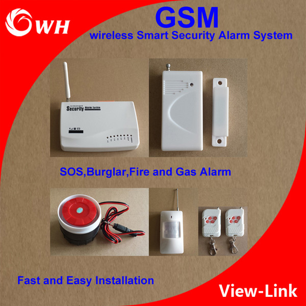 GSM Home Security Wireless Smart Security Alarm System SOS Burglar Fire and Gas Alarm Fast and Easy Installation with PIR Sensor Door Sensor