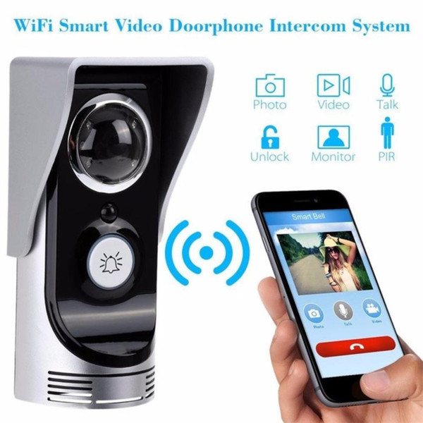 Wireless Wifi Intercom Doorbell Remote Control Visual SmartVideo Doorphone Silver And Black