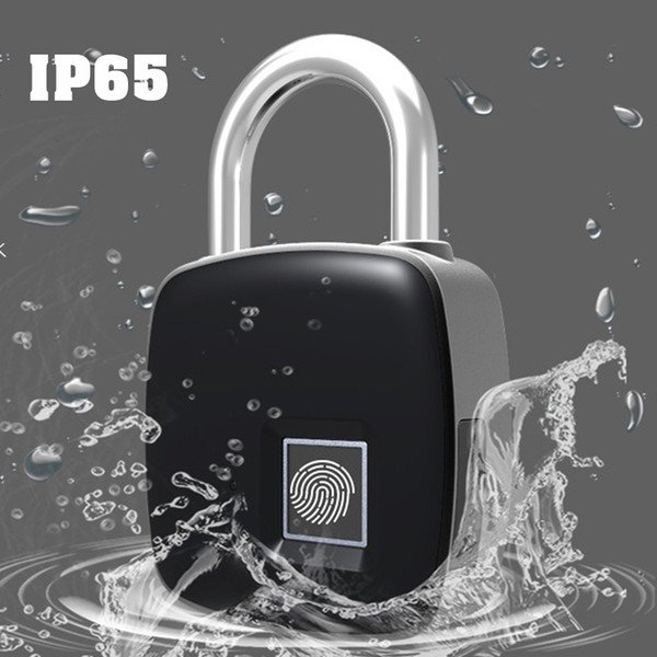 new USB Oplaadbare Smart Keyless Vingerafdruk Slotnew IP65 Waterdicht Anti-Diefstal Beveiliging Hangslot Deur Bagage Case Lock