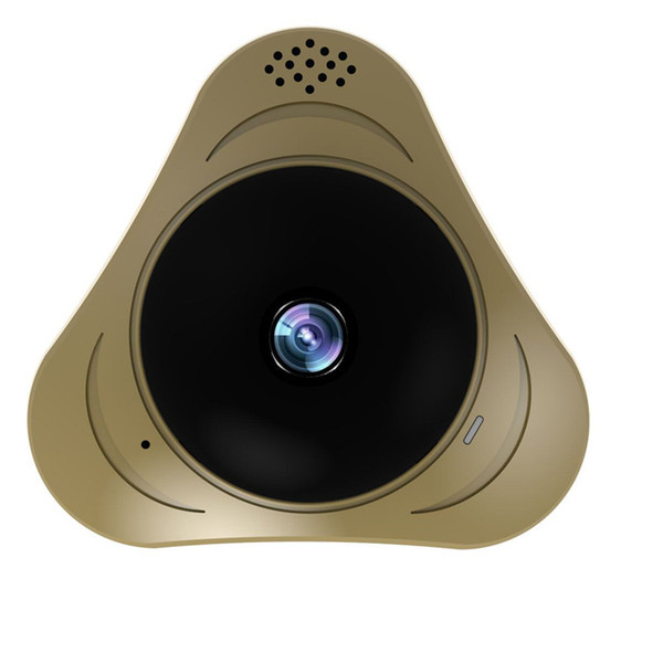 2019 newest high qulity gold color smart HD home camera 360 dgree full vision with motion detection two way audio secur camera