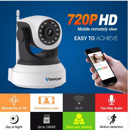 DHL Free shipping wholesale C7824WIP millions of high-definition camera ipcamera wireless network cameras Surveillance Night Security Camera