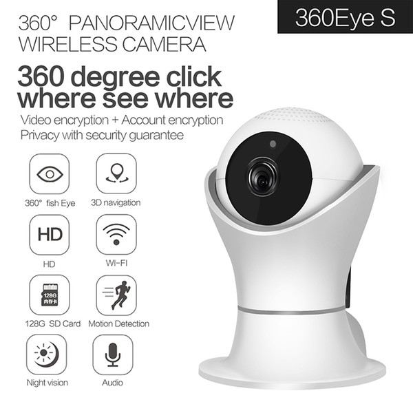 3D Navigation Network World Cup WIFI IP Camera HD Video Wireless Home Security Surveillance 360 fish Eye CCTV Monitor 2.0MP