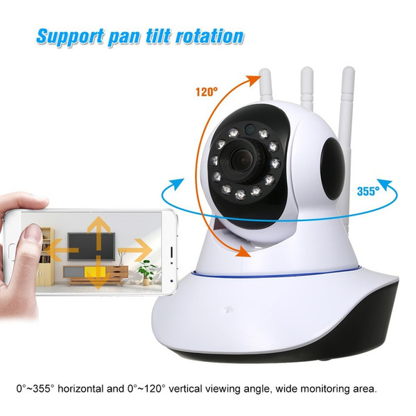 S2269EU EU Plug HD 1080P 2.0 Megapixels IP Cloud Camera IR-CUT Filter Infrared Night View Motion Detection