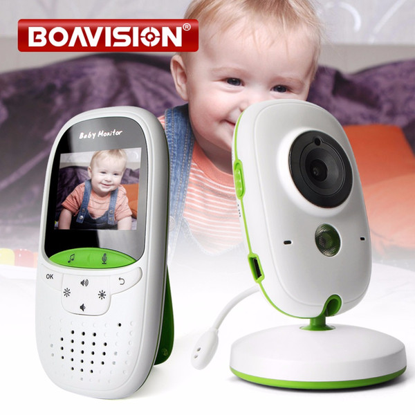 2.0 Inch Wireless Baby Monitor IR Night Vision Temperature Monitor Lullabies Intercom VOX Mode Video Security Camera VB602