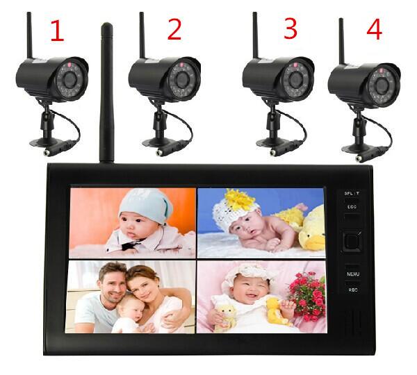 7 inch wireless monitoring dynamic video infrared night vision waterproof suit Wireless digital home video camera