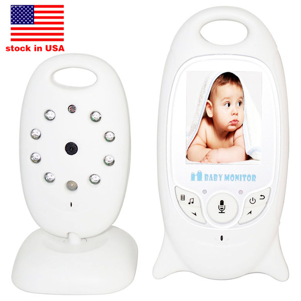 Wireless Baby Monitor Way Talk Night Vision IR Nanny Babyfoon Baby Camera with Music Temperature 2.0 inch Color Screen