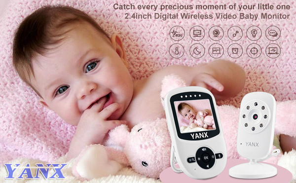 2PCS Video Baby Monitor, HD Digital Baby Monitor Wireless Security Camera with High Capacity Battery YX-Monitor