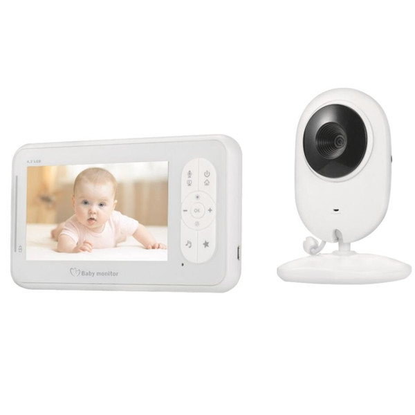 babykam bebek telsiz kamera babyphone video bebek kamerasi 4.3 inch LCD IR Night Vision Intercom Temperature Senor Feeding Alarm