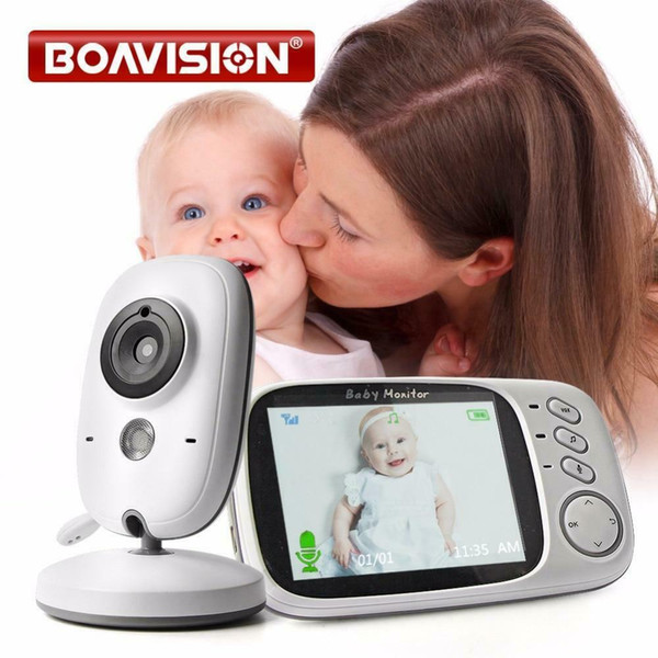 VB603 Video Baby Monitor 2.4G Wireless With 3.2 Inches LCD 2 Way Audio Talk Nigh