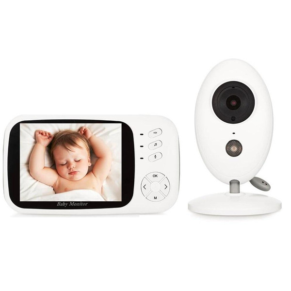 baba eletronica baby video monitor xf808 3.5 inch LCD Temperature Sensor IR Night Vision Intercom Lullabies cry baby cam