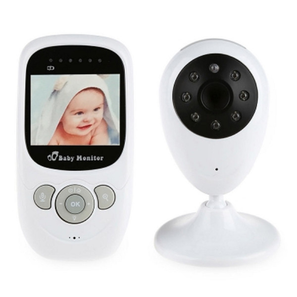 Portable 2.4G Wireless Baby Video Monitor with Night Vision Two-way Talk 2.4 inch LCD Display Temperature Monitoring