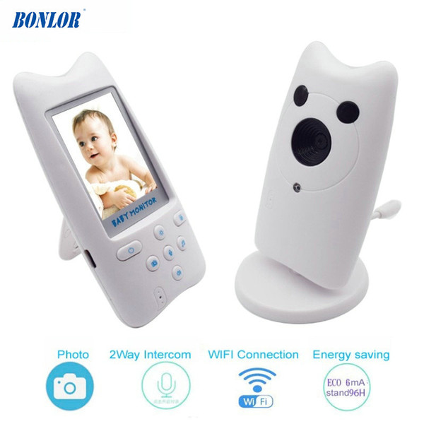 2.4GHz Wireless Digital Baby Monitor with 2-Way Intercom 6 lullabies for Parent & Baby Unit Playing Eco Mode to Energy Saving