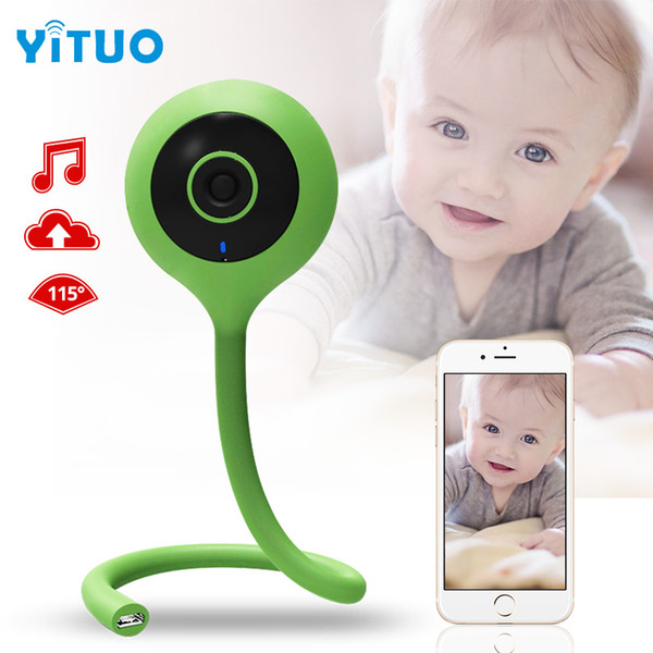 YITUO 720P Wireless Nanny Baby Monitor Wifi Camera 2 Way Audio Night Vision Security Camera Temperature Monitor Lullaby Baby Sister