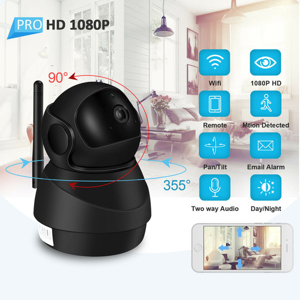 1080P Wifi Camera Home Video Surveillance Camera CCTV Night Vision Security Camera Two-Way Audio Baby Monitor 1920*1080