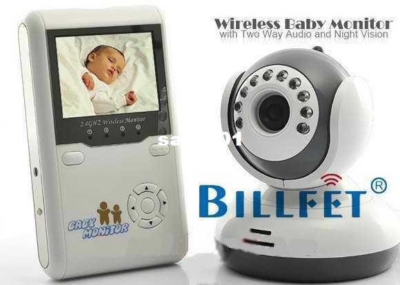 Wholesale-Baby Monitor 2.4G Wireless Digital IR Video Talk one Camera Night Vision 2.4