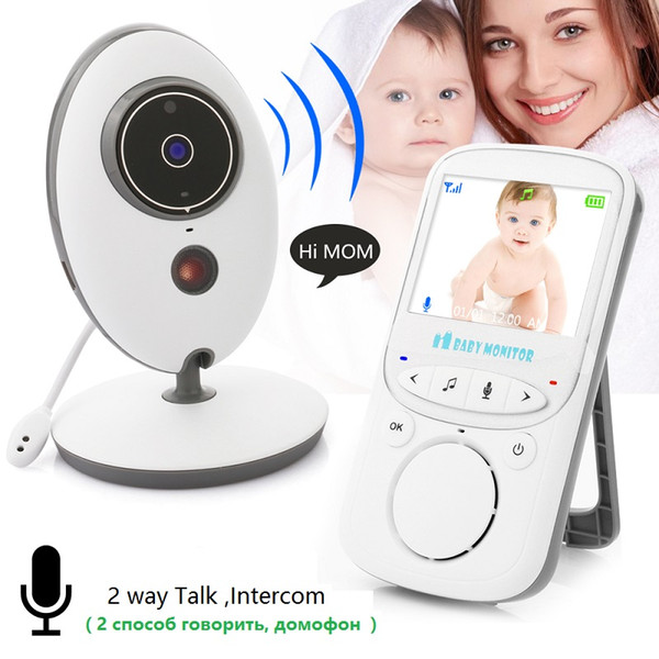 2.4 inch baba electronics detector fetal IR Night Vision Intercom Temperature monitor Lullabies bateria eletronica baby monitor