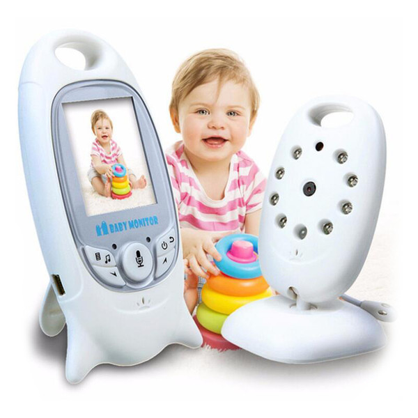 2019 Wireless Baby Monitor Way Talk Night Vision IR Nanny Babyfoon Baby Camera with Music Temperature 2.0 inch Color Screen VB601