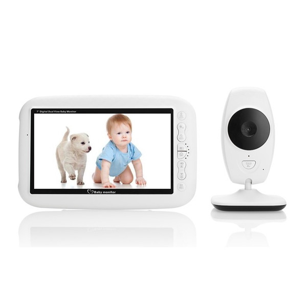 babykam cry baby video monitor baby phone 7.0 inch IR night light vision Intercom Lullaby Temperature Sensor camera baby monitor