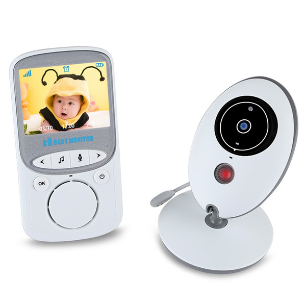 Wholesale- Wireless Infant Video LCD Monitor Camera Music Audio Temperature Display Radio Night Vision Baby Nanny Monitor Nanny