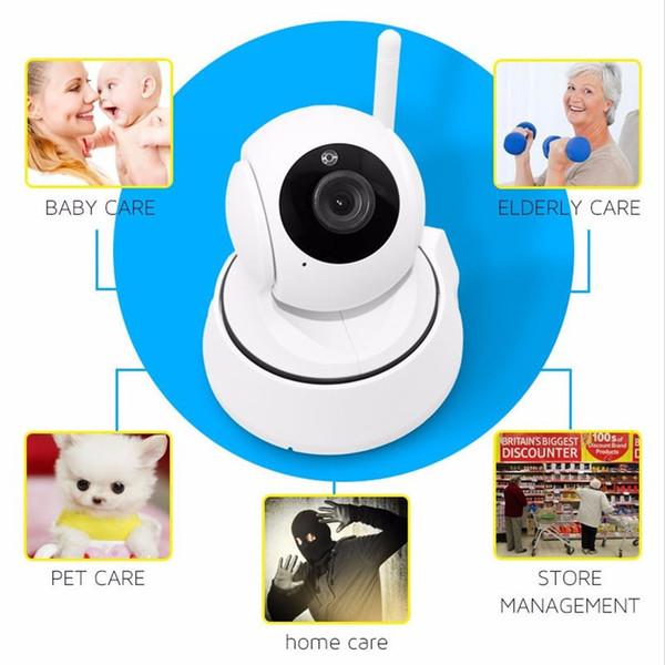 720P HD Wireless WIFI Control Monitor Security CCTV IP Rotating Camera Remote Control Home Camera Baby Monitor for IOS Andriod Tablet PC