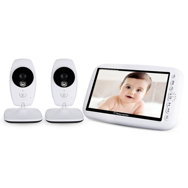 babykam baba eletronica detector fetal 7 inch IR night light vision Baby Intercom Lullabies Temperature Sensor cry baby monitor