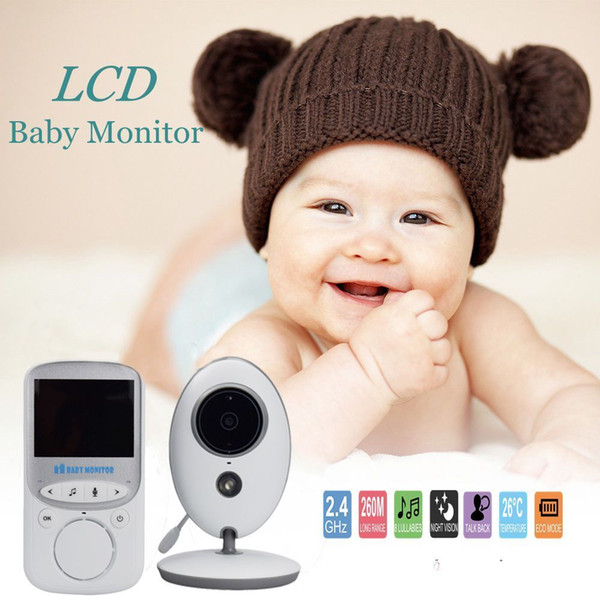 Professional Wireless Baby Monitor With Night Vision Two-way Talk Baby Sleep Monitor 2.4 inch LCD Display Temperature Baby Crying Monitoring