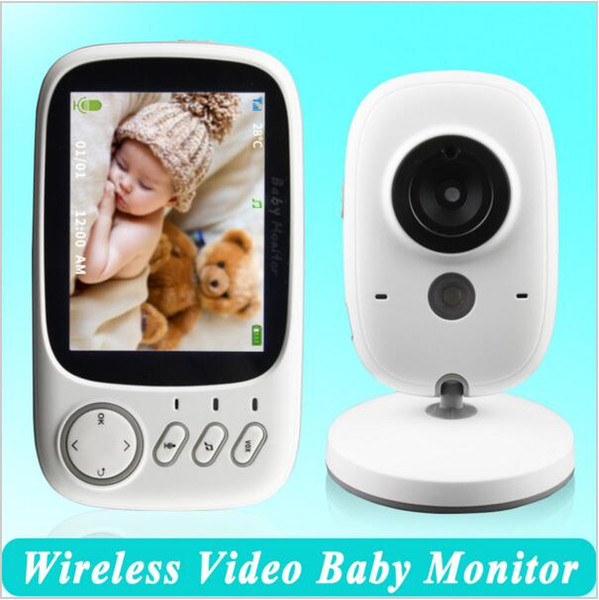 2016 Wireless Video Color Infant Baby Monitor High Resolution Baby Nanny Security Camera Night Vision Temperature Monitoring