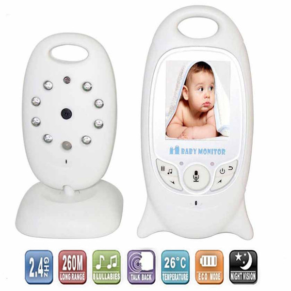 Wireless Baby Monitor 2 inch BeBe Baba Electronic Babysitter Radio Video Nanny Camera Night Vision Temperature Monitoring