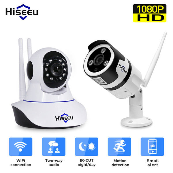 Hiseeu Wifi IP Camera 1080P Home Security Audio Record SD Card Memory CCTV Surveillance Wireless Baby Monitor mEYE Camera